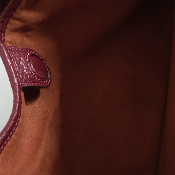 Coach- Lori- Pebble Leather & Suede Tote /Shoulder Bag - Burgundy - Picture 10 of 14